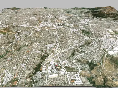 Cityscape Addis Ababa Ethiopia 3D model