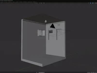 Bathroom with Cabinet 3D model