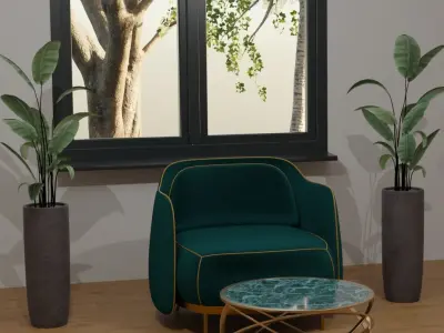 Sofa The origin of sofa 3D model