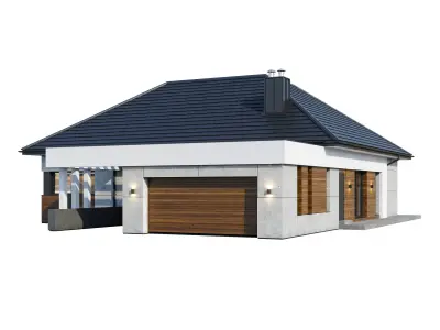 Modern house v99 3D model