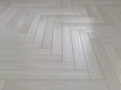 Oak Herringbones light floor 3 3D model