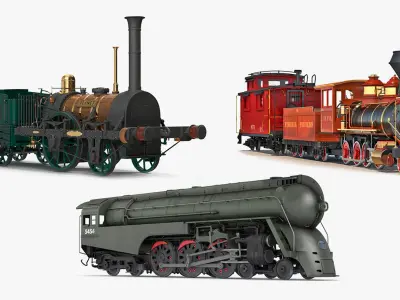  Vintage Steam Locomotives Collection 