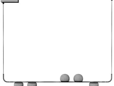 Arte Lamp Poplar A2174SP-5BK Free 3D model