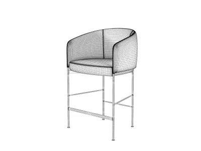Bonnet Bar Chair 3D model