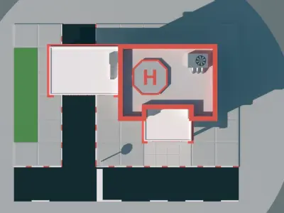 HOSPITAL LOW-POLY STYLE Free low-poly 3D model