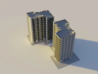 3d building model 3D model