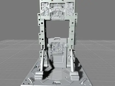 MHB08FMC-Full Mechanic Detail Mech Hangar Customizable Display 3D print model