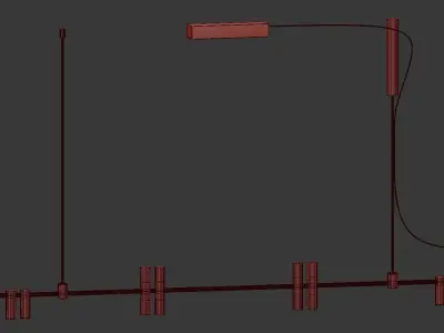 Track lamp Liberty pipe by Forstlight 3D model