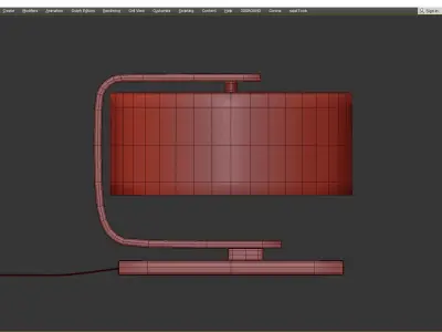 MEIR USB ACCENT TABLE LAMP Low-poly 3D model