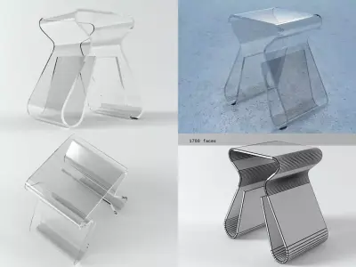 Magino Stool 3D model