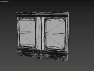 Low poly Medieval modular Ice  construction Pack 200528 Low-poly 3D model