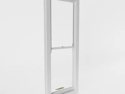 Slim Non-Bar Sash Window 3D model