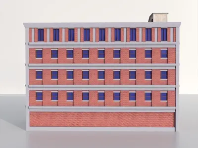 city building Low-poly 3D model purchase
