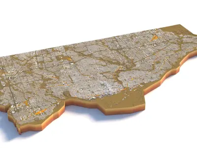 Toronto City in Canada 3D model