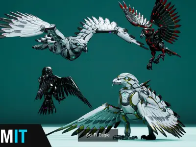 Sci-Fi Animals Robots Pack