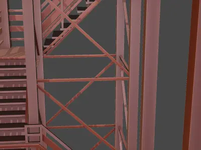 Defence Tower  lowpoly 3D Low-poly 3D model