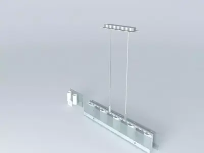 chandelier light fixture with two lights Free 3D model