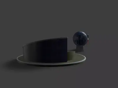 JFK Fountain NASA 3D model