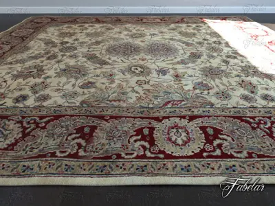 Carpet oriental rug 3D model