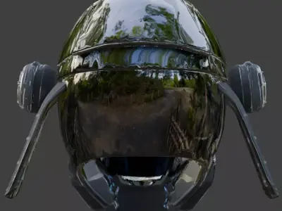 Cyber-Samurai Ronin 3D Model Low-poly 3D model