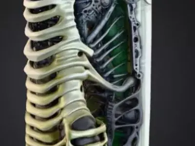 Modular Alien Tech Component beam 3D model