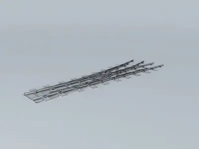 Eco Rail N/ Gauge Yard Point L/Hand Old Steam Days Free 3D model