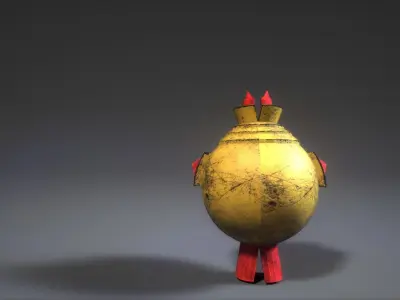 Enemy Robo Low-poly 3D model