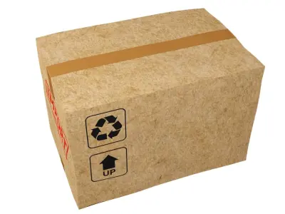 Caja de carton 3D model