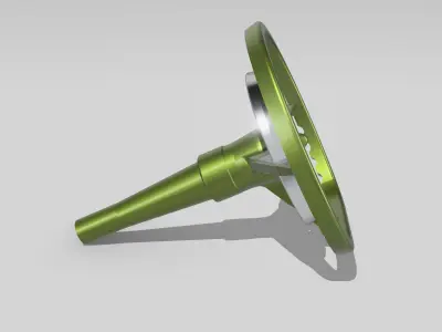 1955 Chevy Retro Billet Style Sports Steering Wheel N Shifter 3D print model