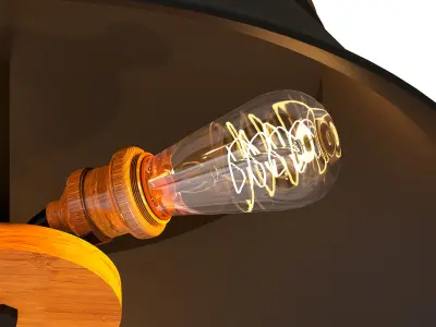 Pendant lamp  Urban light D500 Black 3D model
