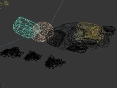 Forgetful Forest - Stone 39 3D model