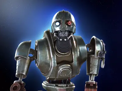 SM-33 DROID STATUE 3D PRINT MODEL SKELETON CREW   3D print model