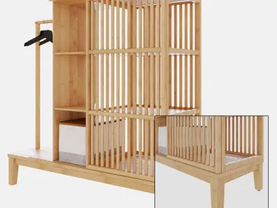 nordkisa wardrobe 2 3D model