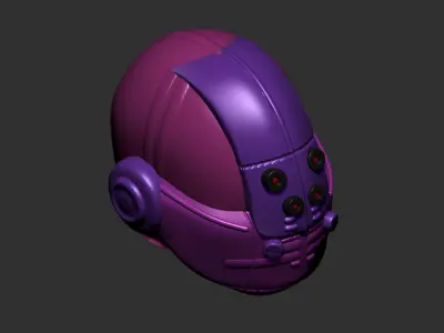helmet high poly sculpt 3d printable ver 7 3D model 3D model