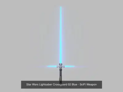 06 Colors Star Wars Lightsaber Crossguard - SciFi Weapon 3D Model Pack