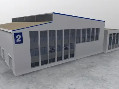 LFMN DHL Storage Low-poly 3D model