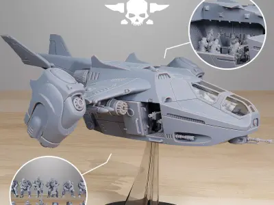 Vaskar Dropship 3D print model