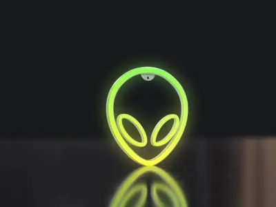 Neon Lights Low-poly 3D model