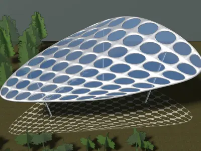 Parametric pavilion scene 2348 3D model