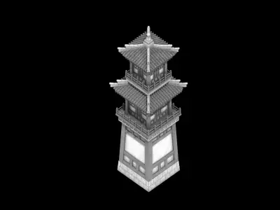 Beijing Architecture - Defense Arrow House 3D model