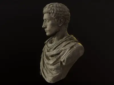 Roman Warrior Bust 3D model