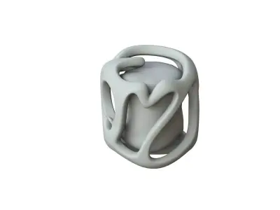 SciFi Shape Object Low Poly Low-poly 3D model