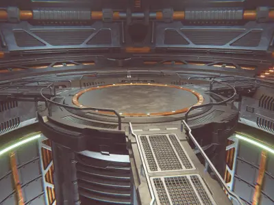  Sci-fi Scene for rendering Restyling - TESLA 