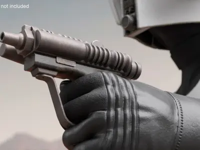  Star Wars Scout Trooper Rigged for Cinema 4D 