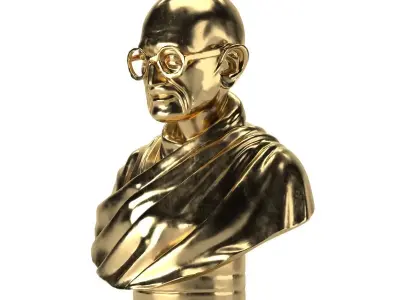 Gandi statue 3D model