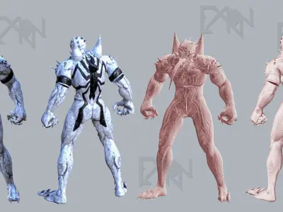 Anti-Venom exion 3D model