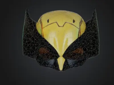 wolverine MASK Helmet 3D MODEL STL ready for printing  3D print model