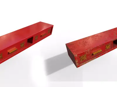 Pack 2 Modern Furniture 3D Model Low-poly 3D model