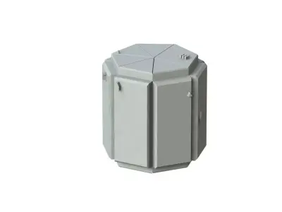 Sci Fi Object No 3326 Low Poly Low-poly 3D model
