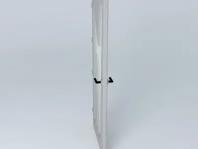 Letter N 3D door very detail with glass lock and hinger Free 3D model